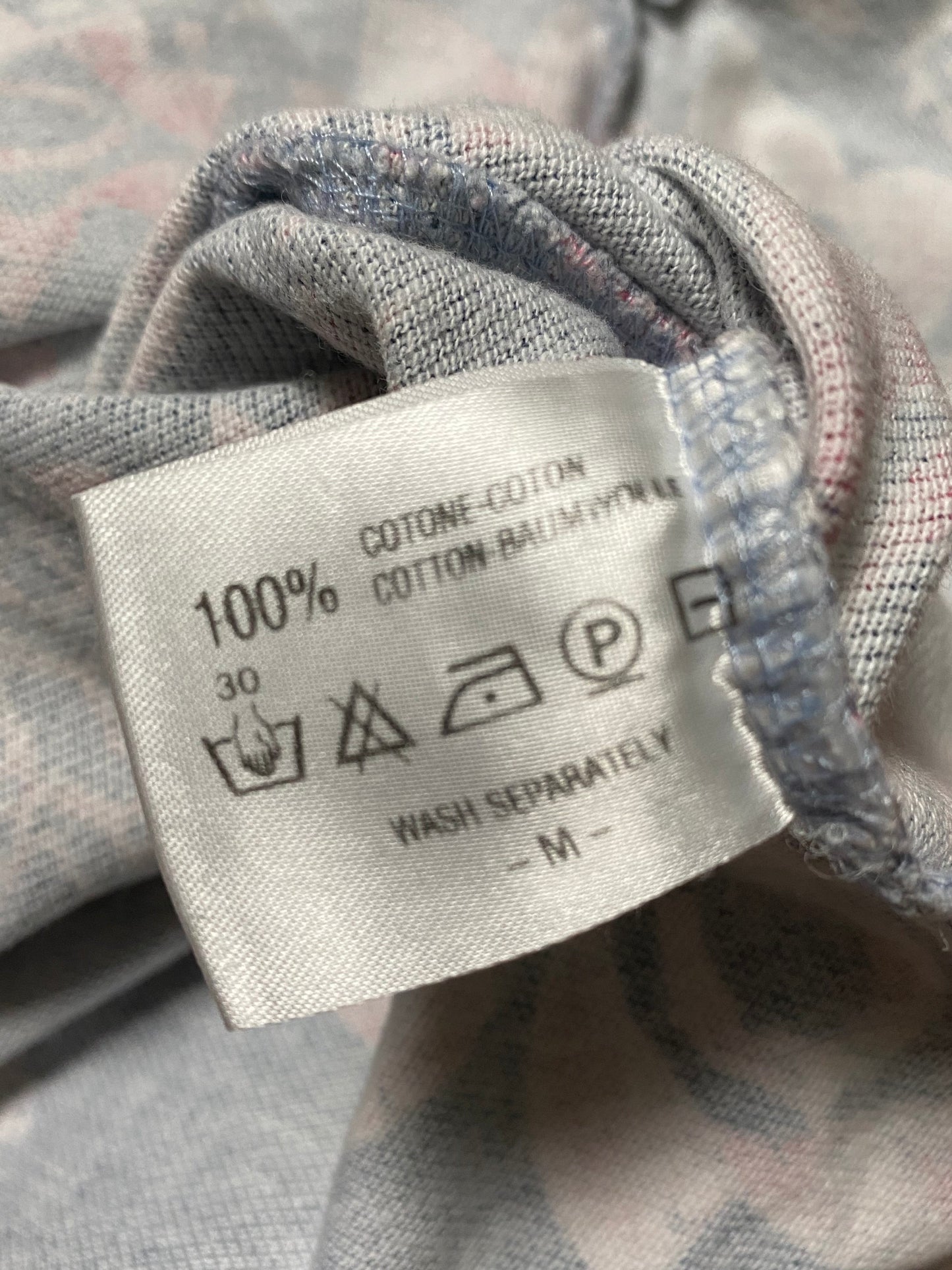 Poloshirt Baumwolle Grau/Pink M