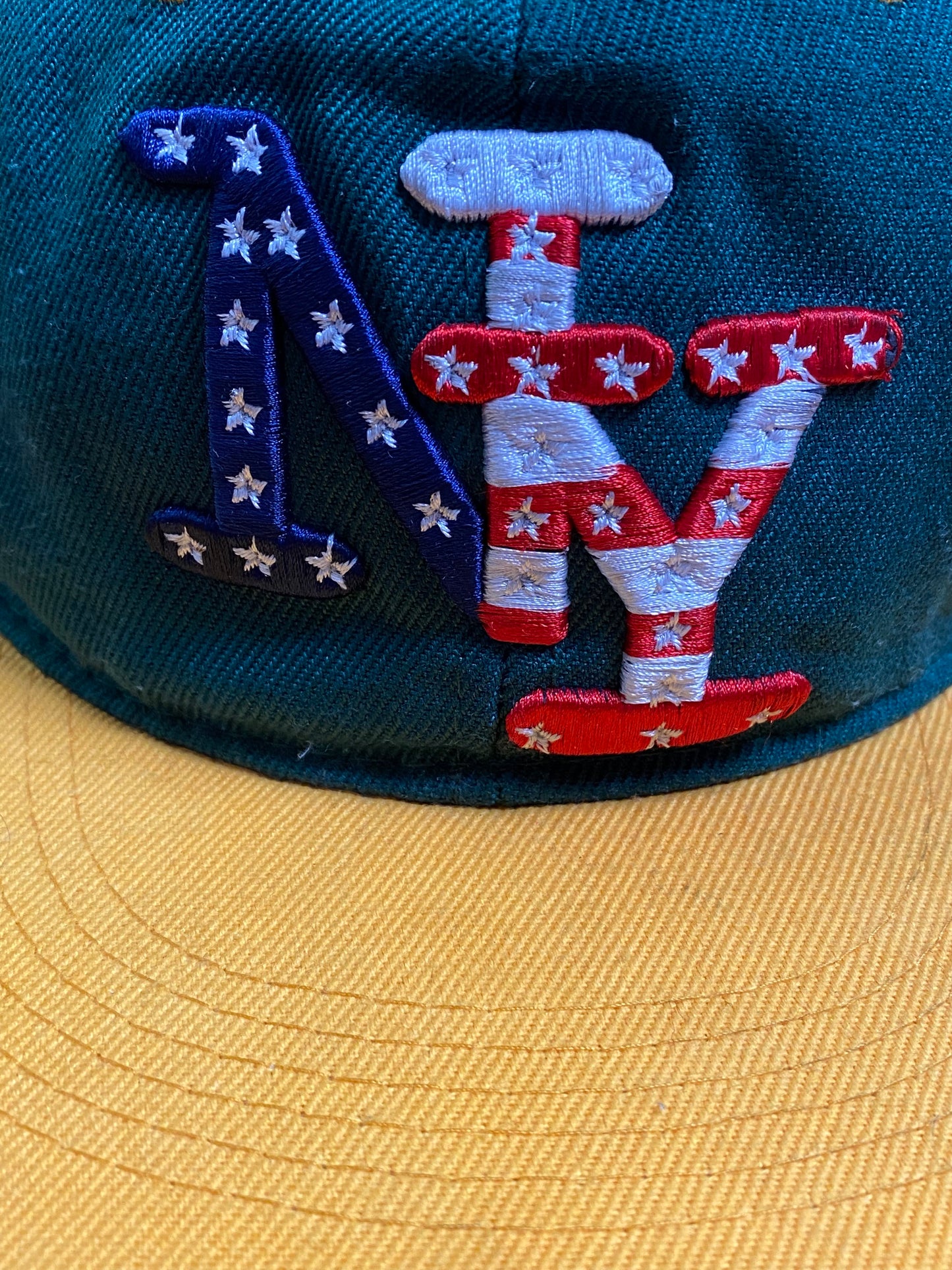 y2k New York Cap Green/Yellow