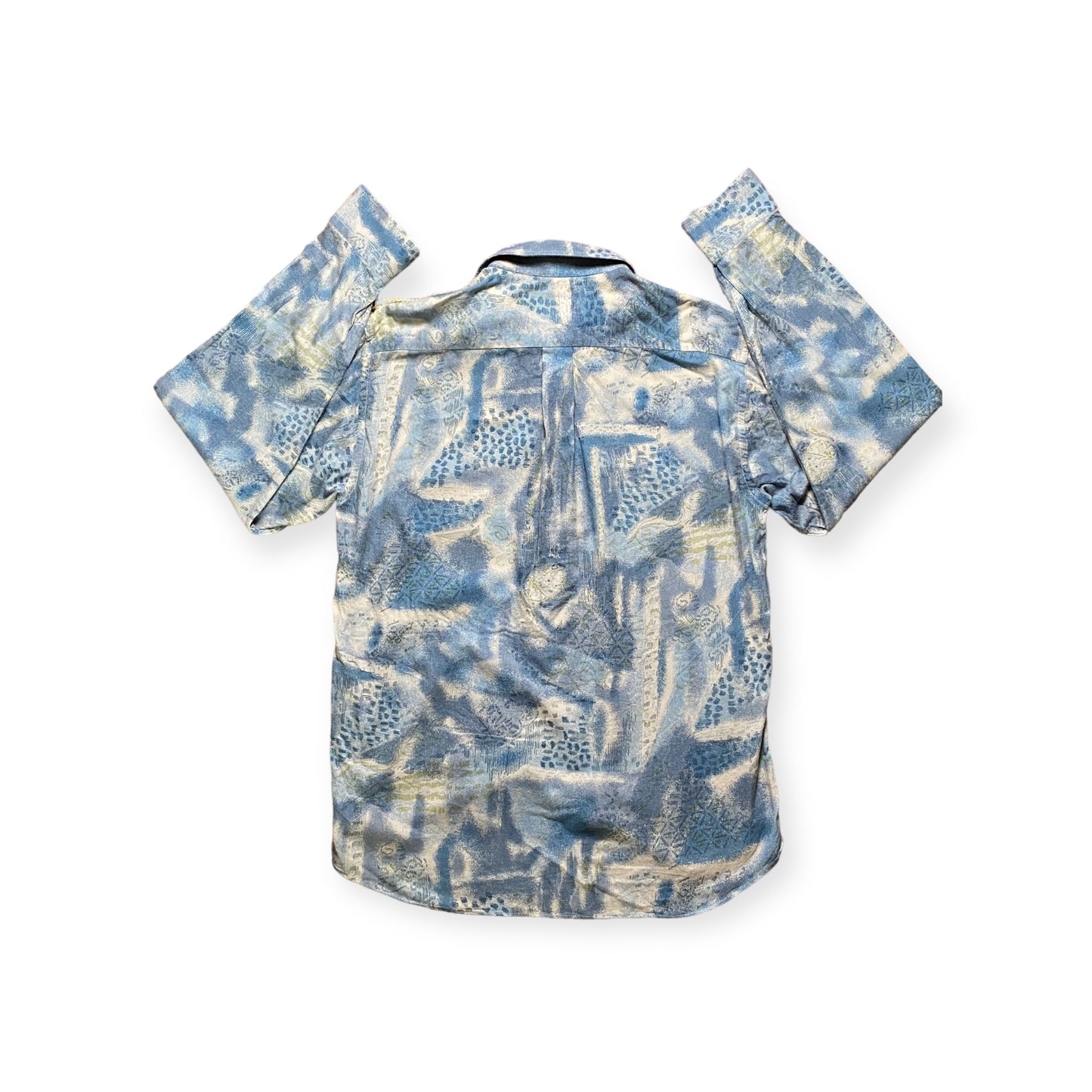 90s James Dillon Casual Shirt Cotton Blue M