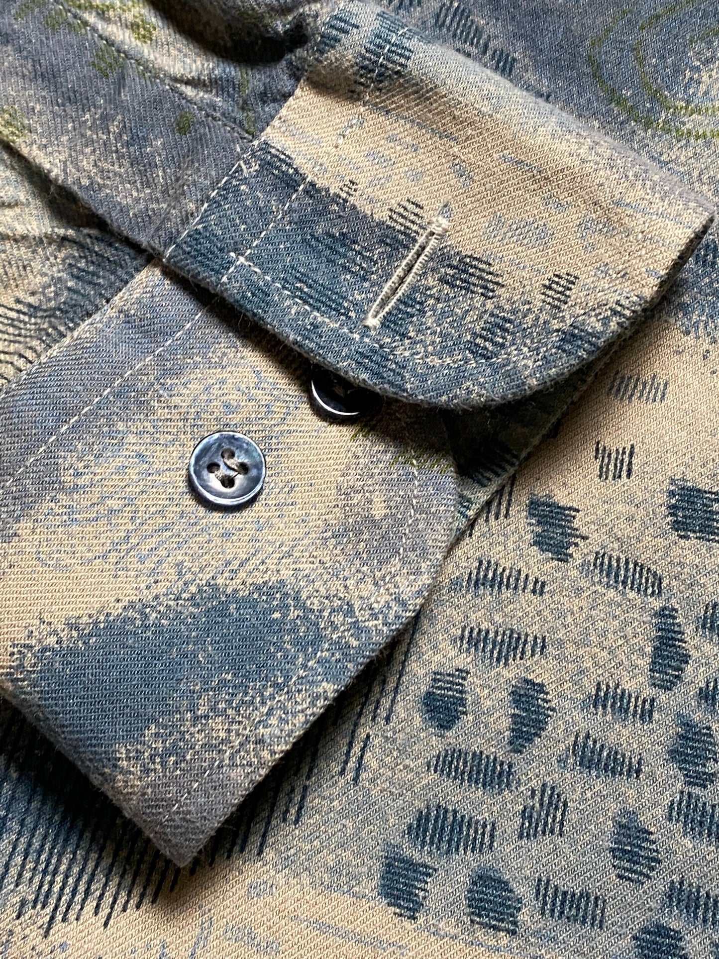 90s James Dillon Casual Shirt Cotton Blue M