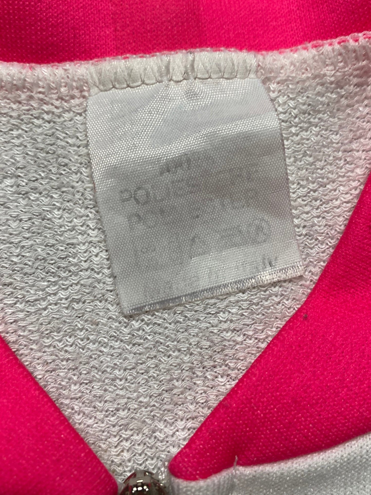 90s Radsport T-Shirt Polyester Weiß/Bunt S