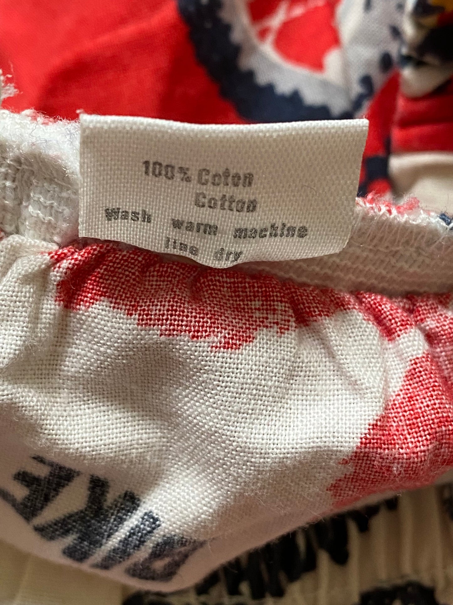y2k Cote d`Amour Motorsport Shorts Baumwolle Rot/Weiß M