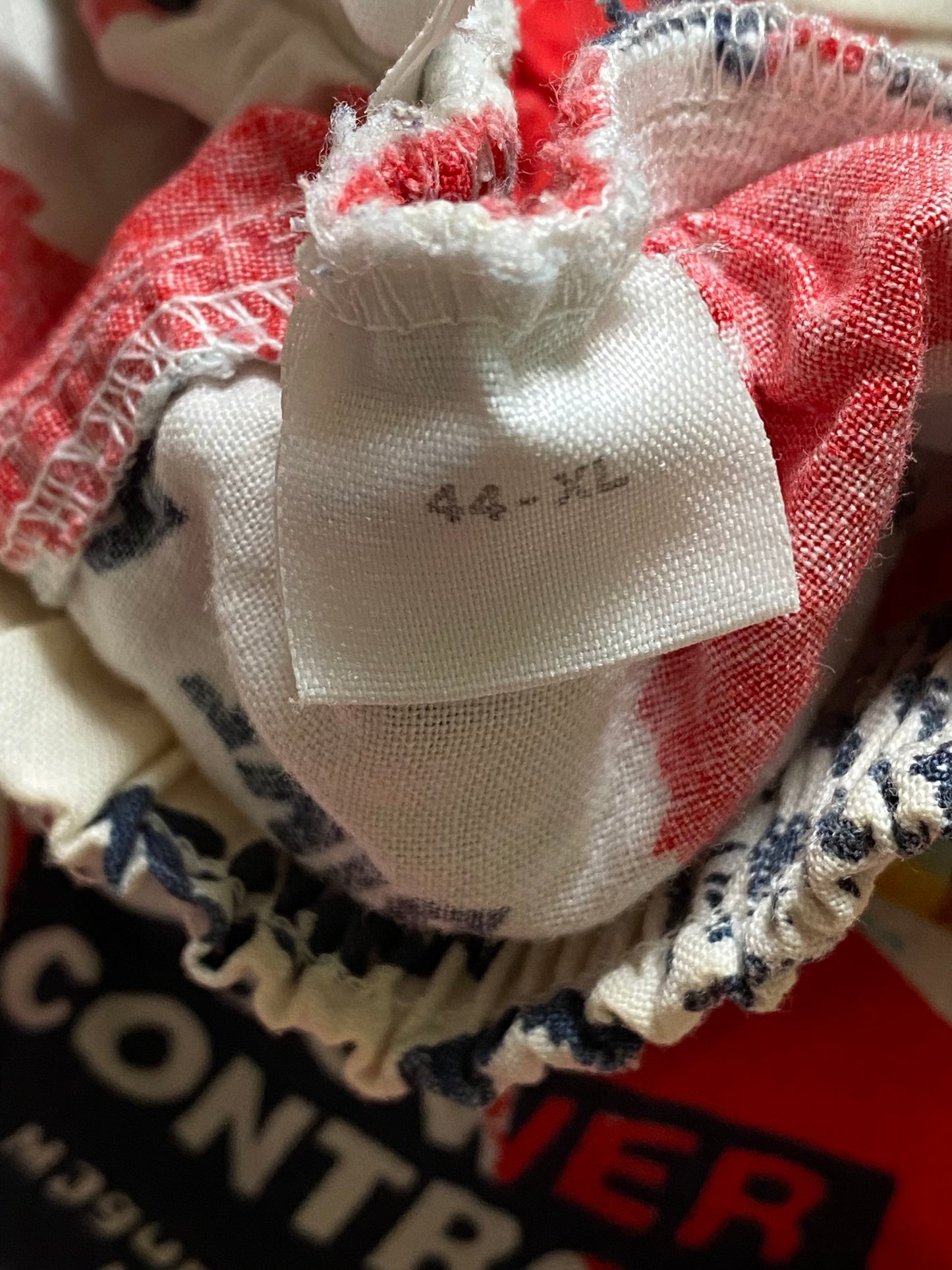 y2k Cote d`Amour Motorsport Shorts Baumwolle Rot/Weiß M
