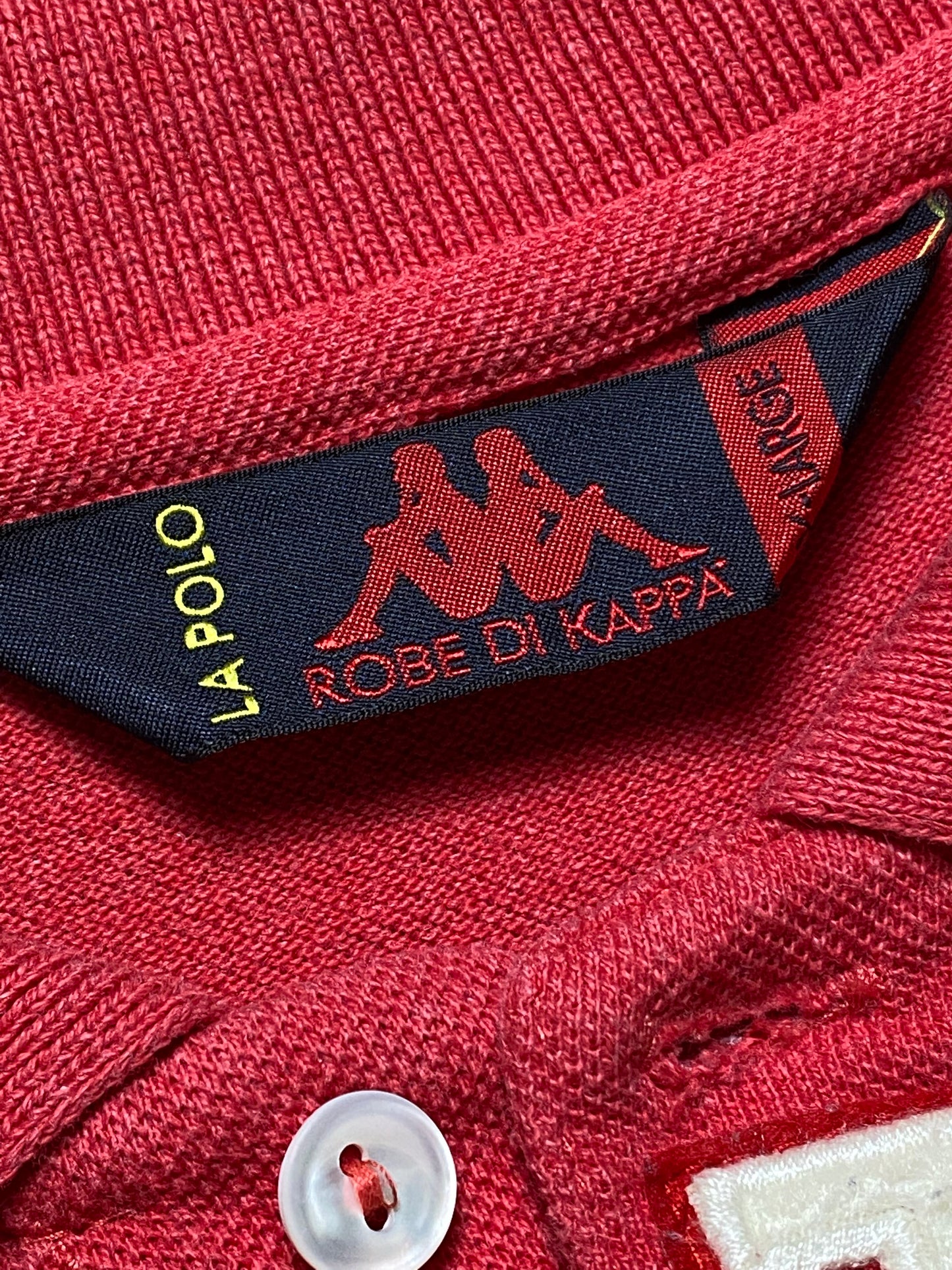 90s Kappa St Tropez Sailing Polo Shirt Cotton Red L
