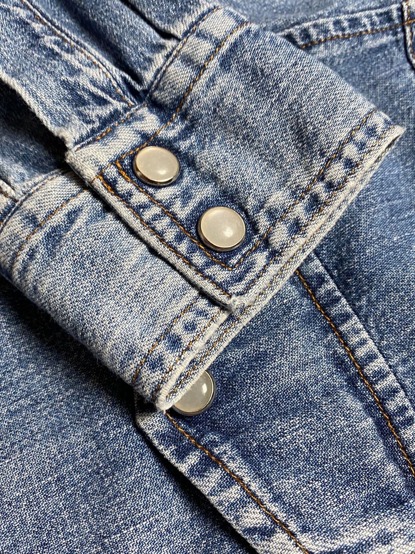 y2k Guess Blouse Denim Blue Women M