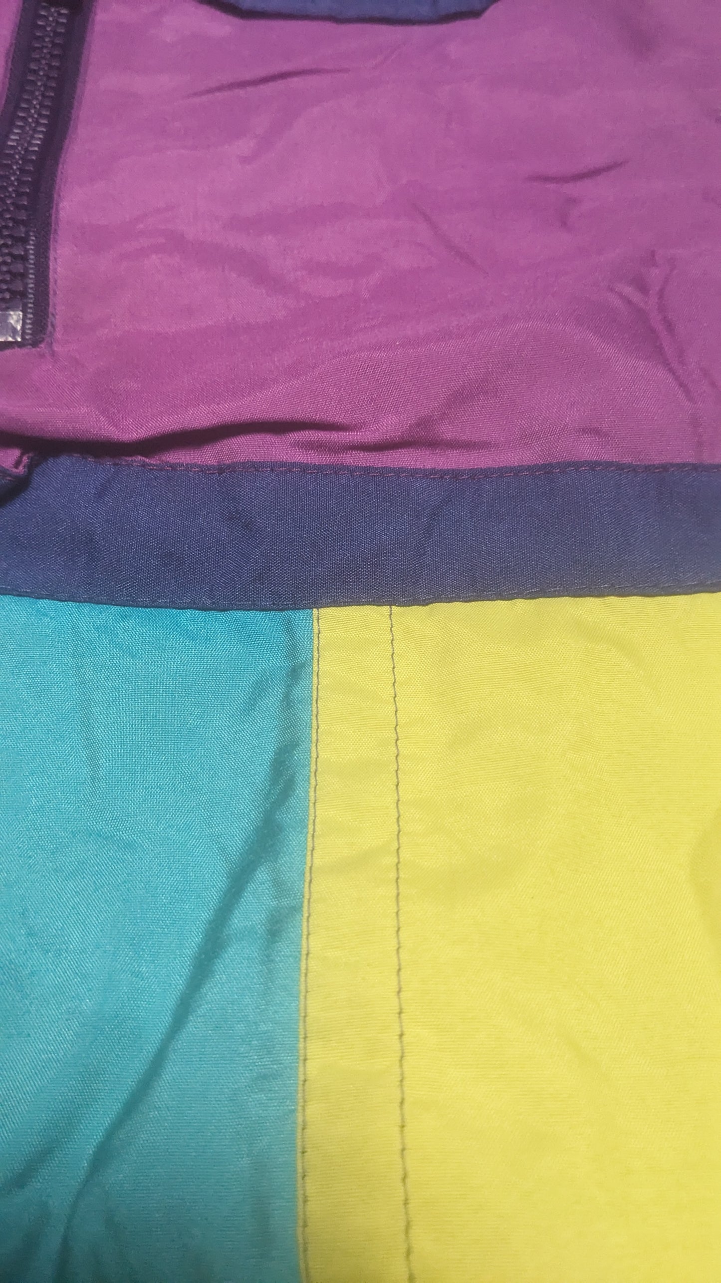 90s O`Brian Winter Skianzug Nylon Blau/Lila XXL