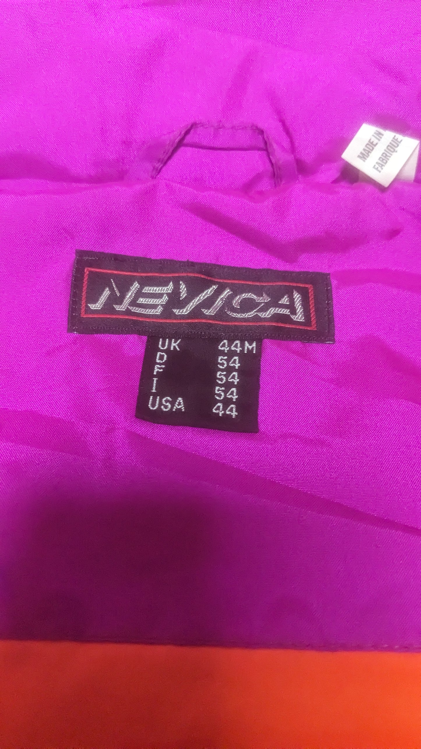 90s Nevica Winter Skianzug Blau/Pink XL