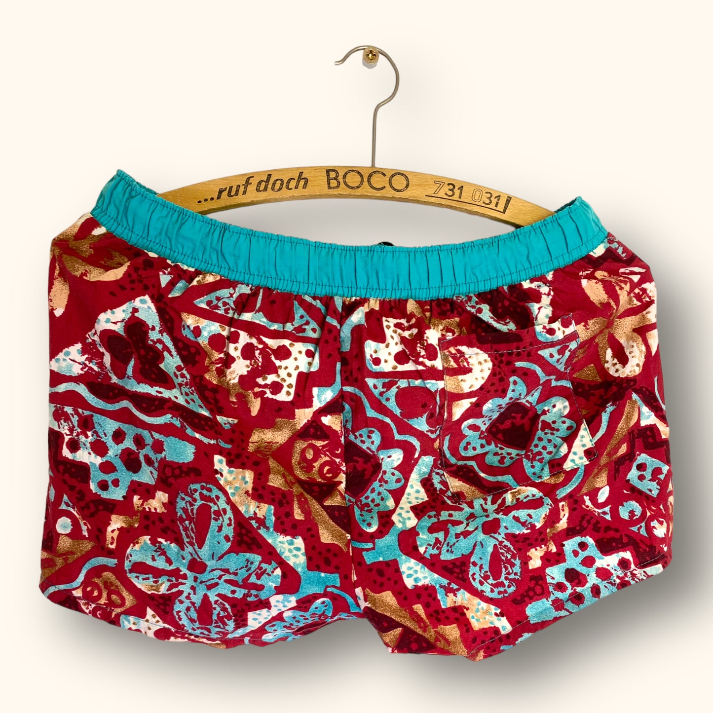 Badehose Rot/Grün S/W28