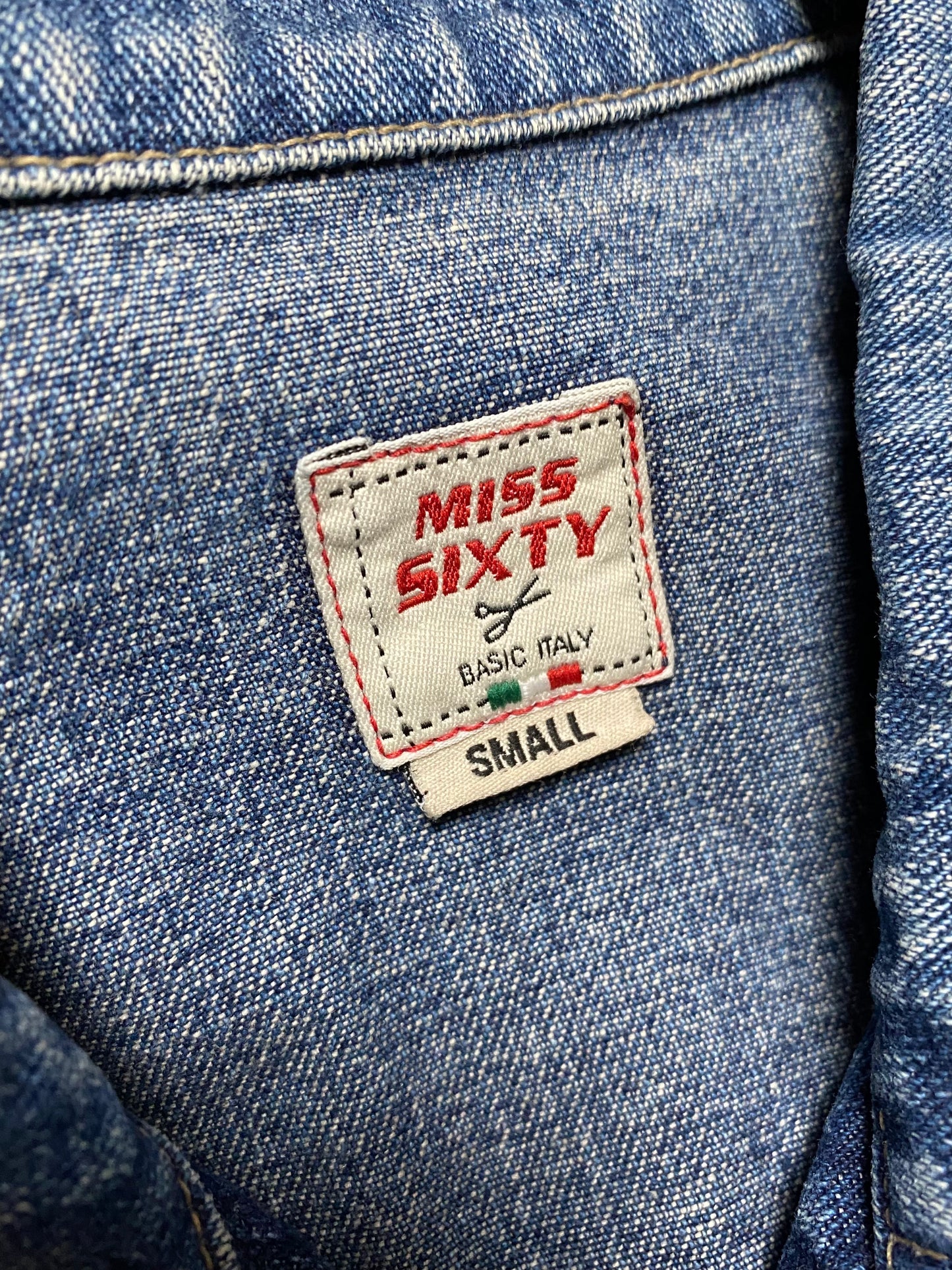 y2k Miss Sixty Jeansjacke Blau Damen XXS