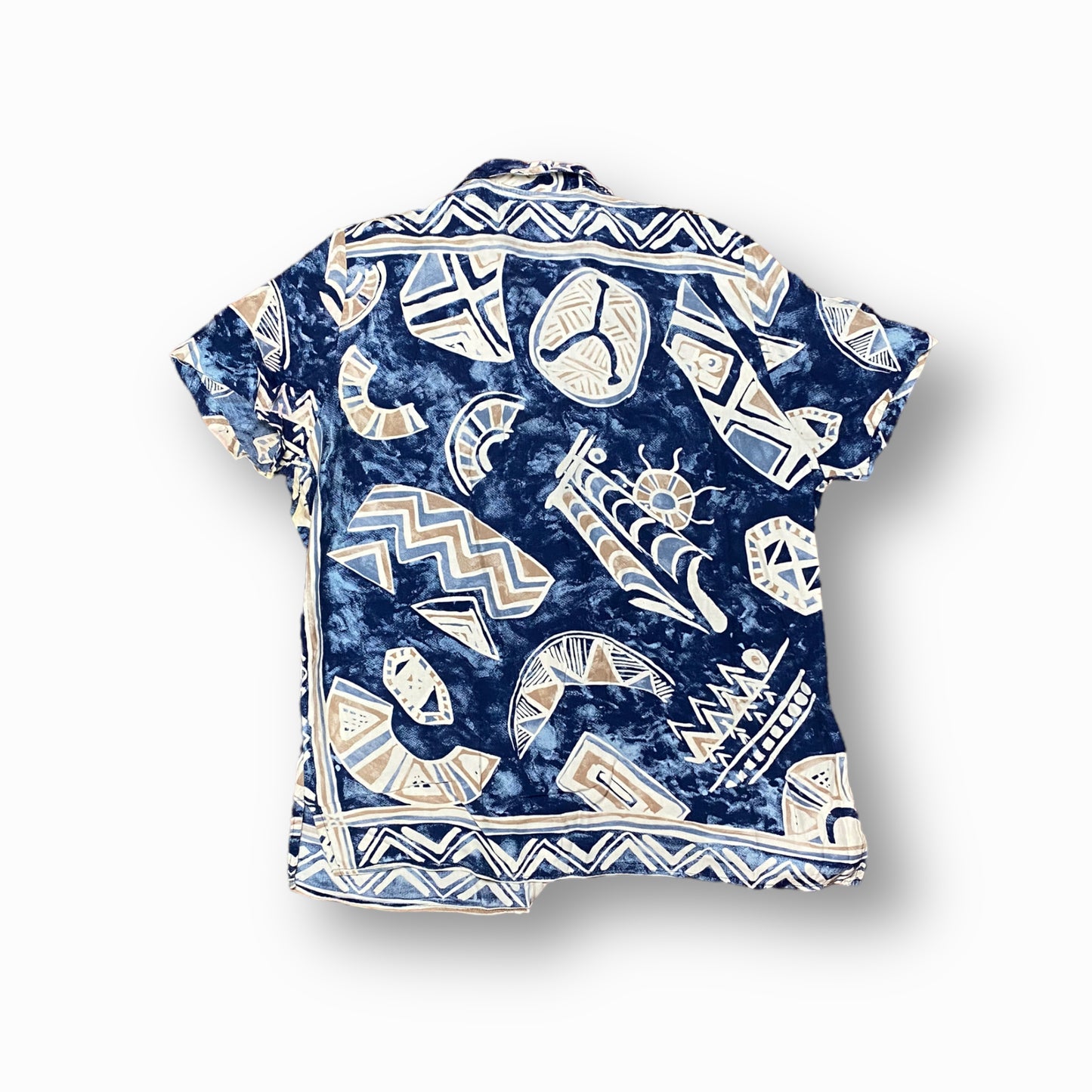 90s Copalli Hemd Blau/Weiß S
