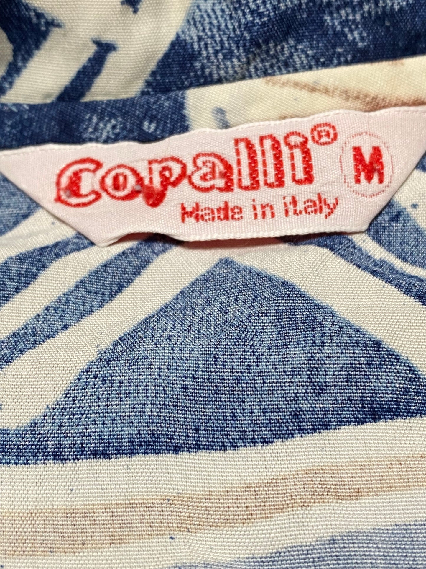 90s Copalli Hemd Blau/Weiß S