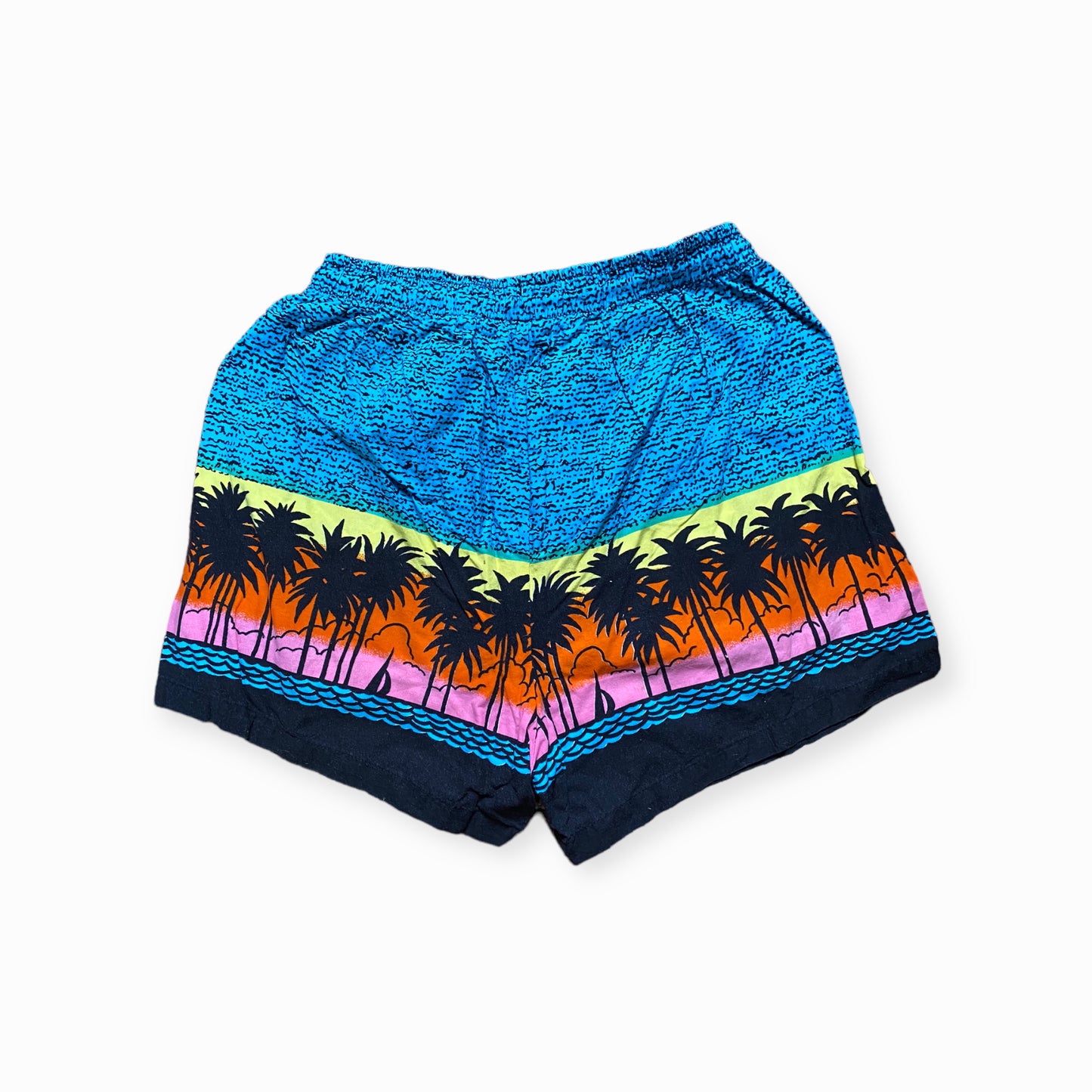 90s Surfing Shorts Blau/Bunt M/W32