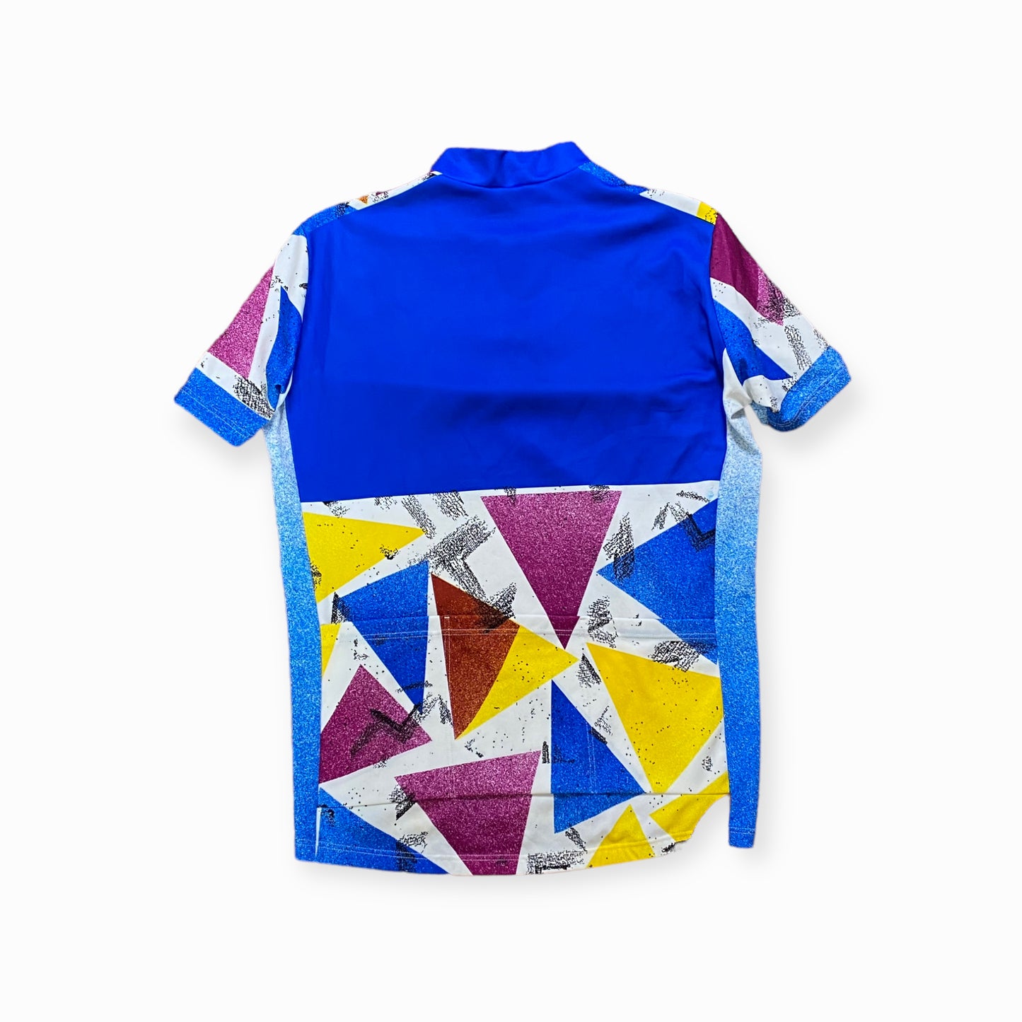 90s Radsport T-Shirt Blau/Bunt M