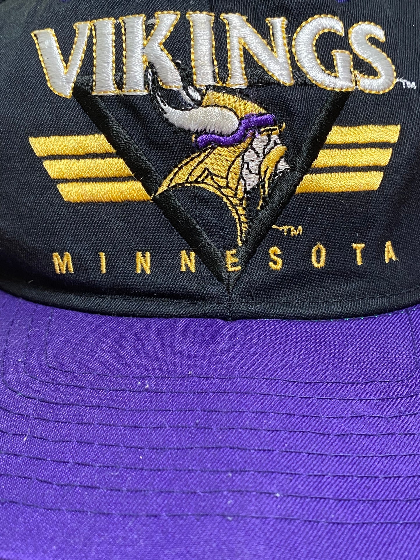 y2k Minnesota Vikings American Football Cap Lila/Schwarz