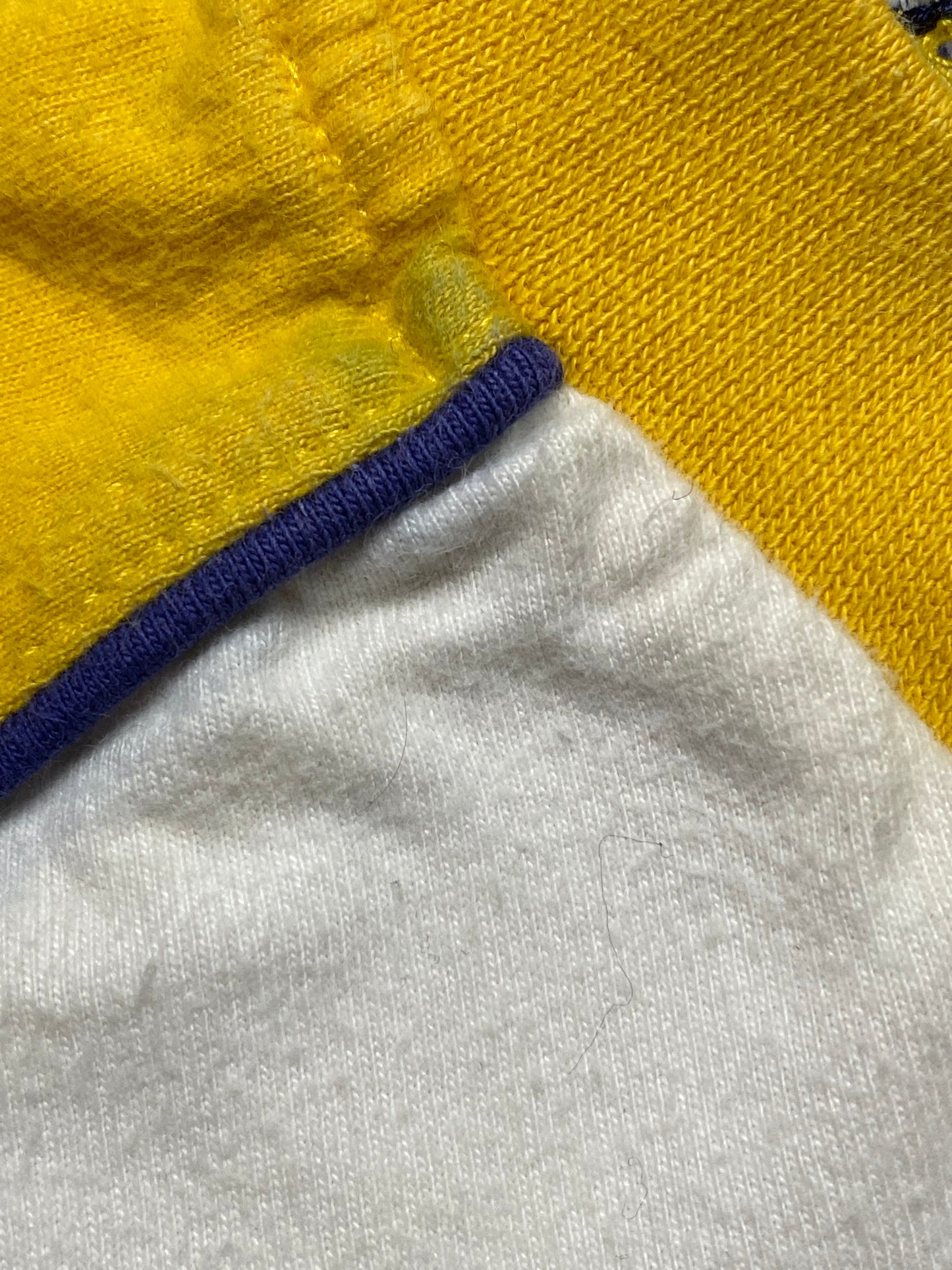 y2k Adidas Sport T-Shirt Cotton Yellow/White L