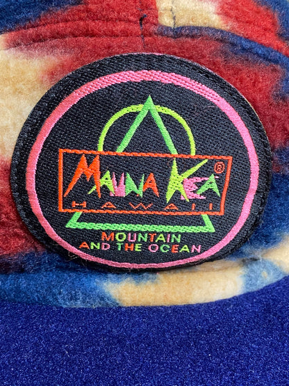 90s MAUNA KEA Surf and Ski Cap Fleece Bunt Universalgröße