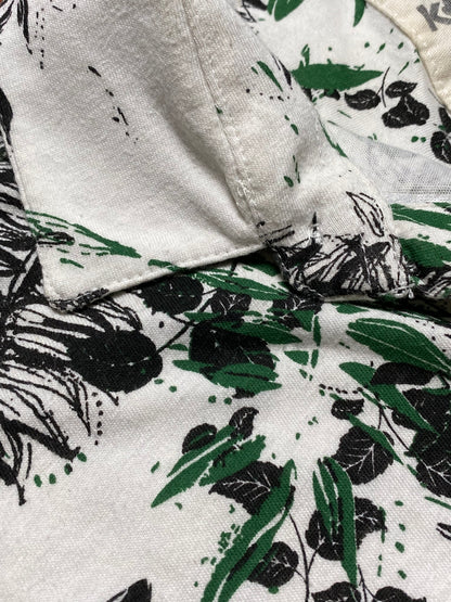 y2k Koton Summer Shirt Green/White S