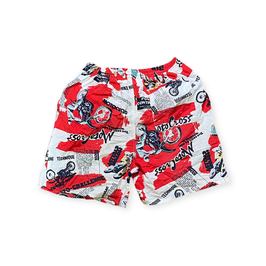 y2k Cote d`Amour Motorsport Shorts Cotton Red/White M