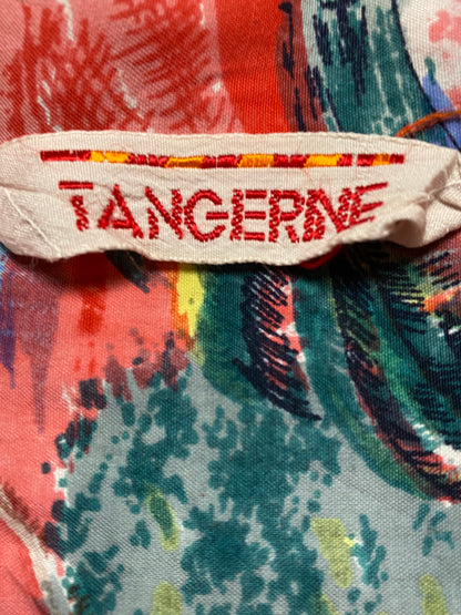 90s Tangerine Hawaii Hemd Viskose Bunt/Rot M