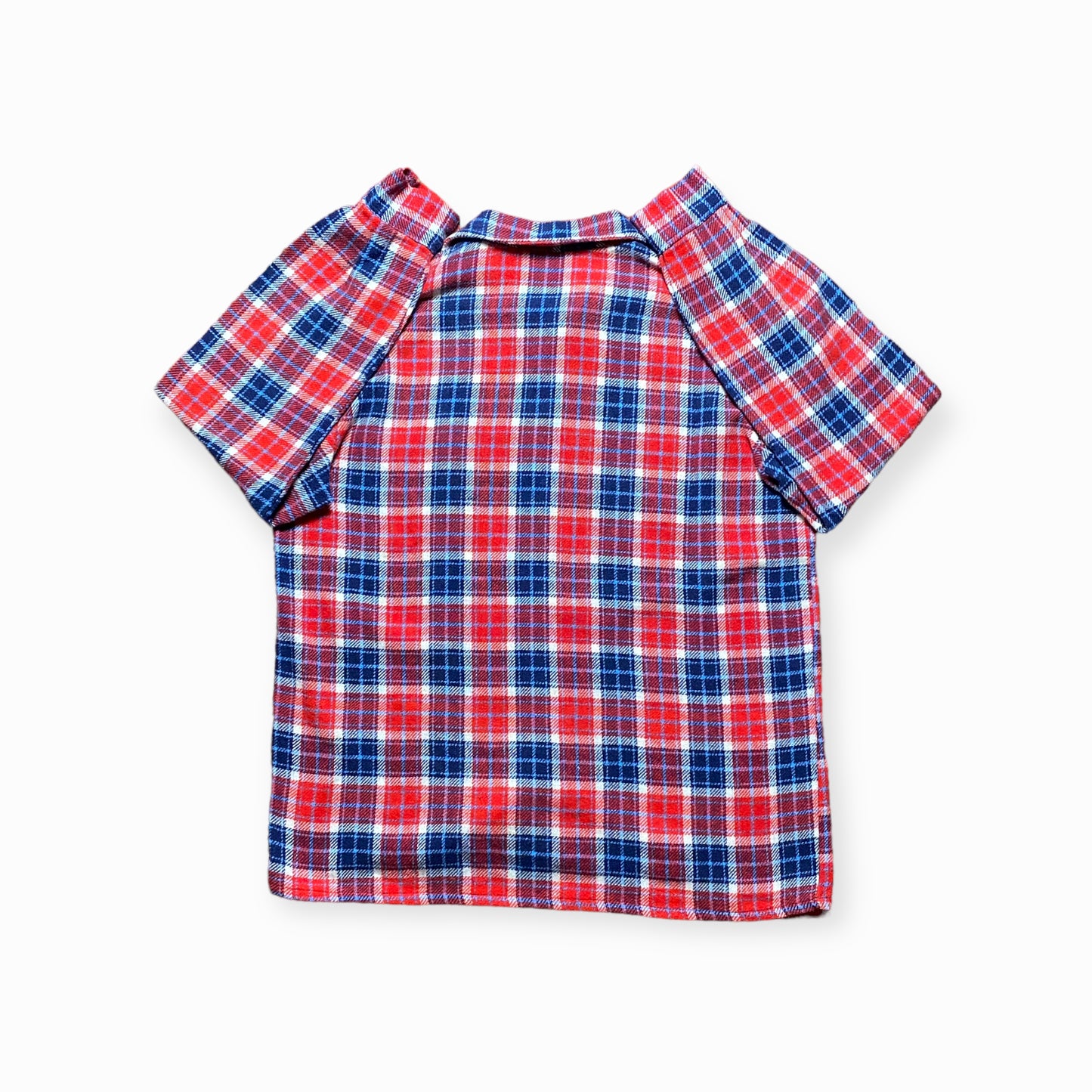 90s Hemd Flanell Rot/Blau Kariert M