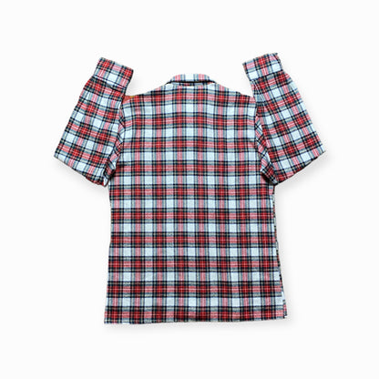 90s Shirt Flannel Checked Red/Blue M