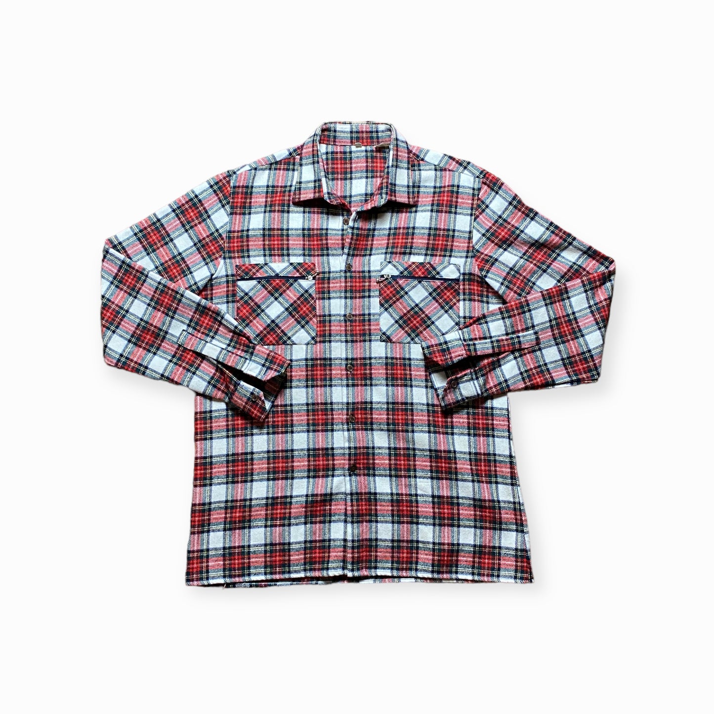 90s Shirt Flannel Checked Red/Blue M