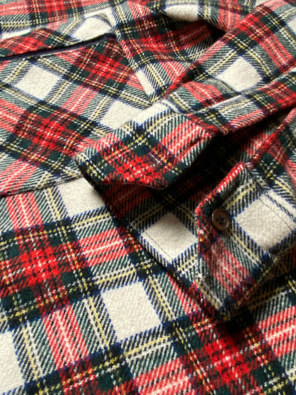 90s Shirt Flannel Checked Red/Blue M