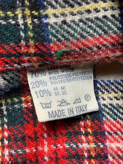 90s Shirt Flannel Checked Red/Blue M