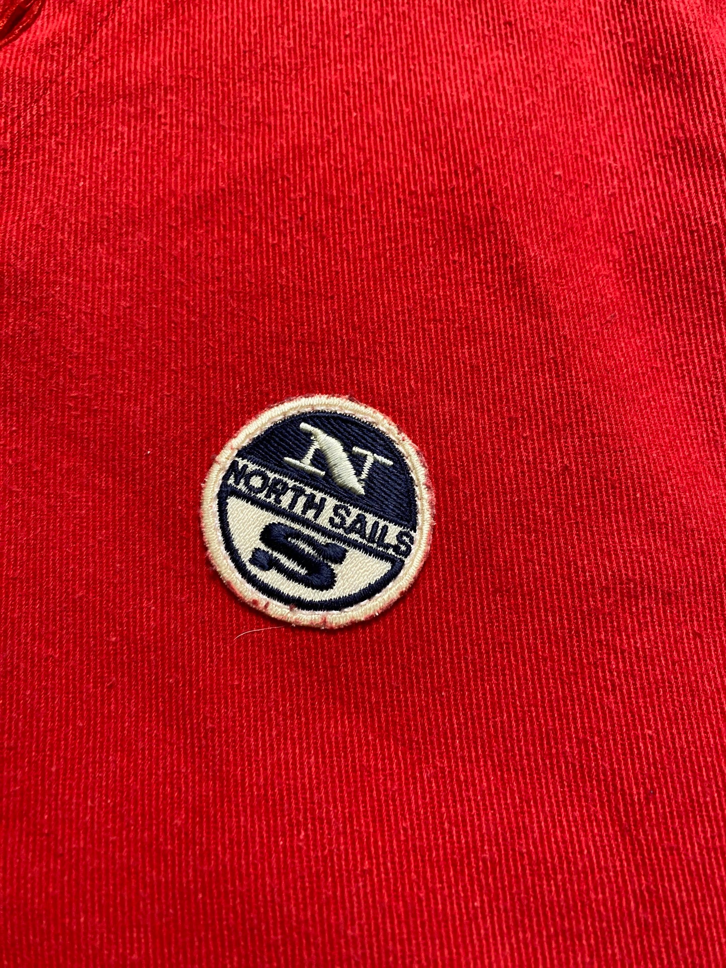 90s North Sails Sailing Polo Shirt Cotton Red XL