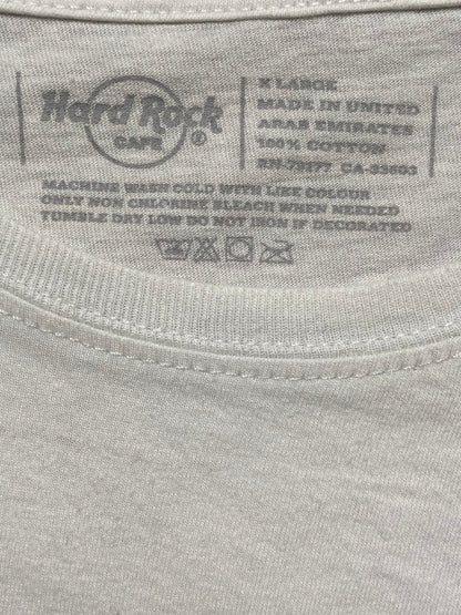 y2k Hard Rock Cafe T-Shirt Cotton White Women XL