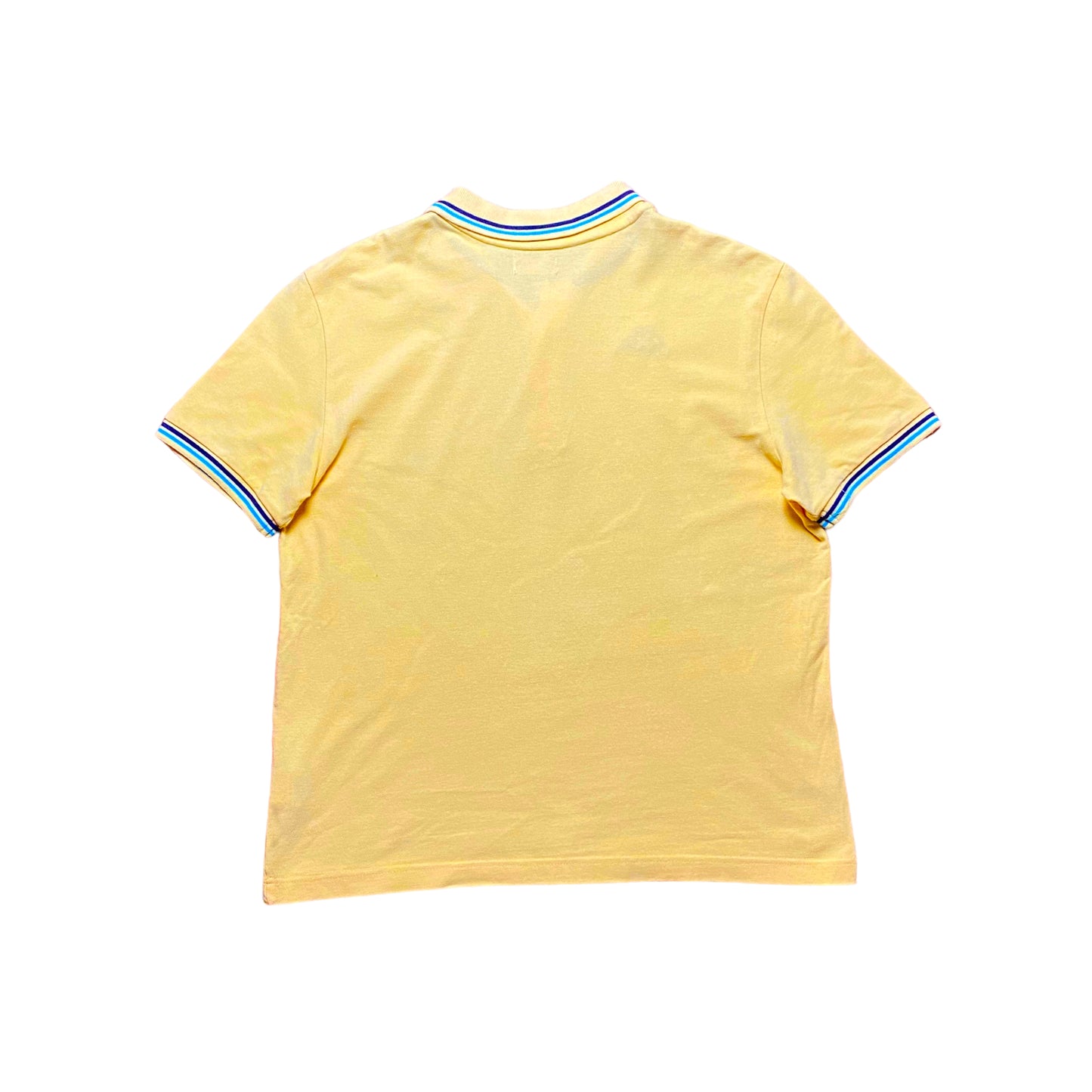 90s Kappa Polo Shirt Cotton Yellow L