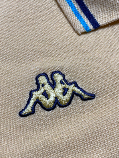 90s Kappa Polo Shirt Cotton Yellow L