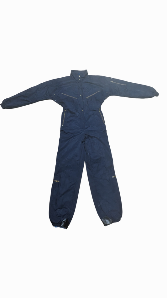 80s Gigirizzi Winter Ski Suit Nylon Blue XL