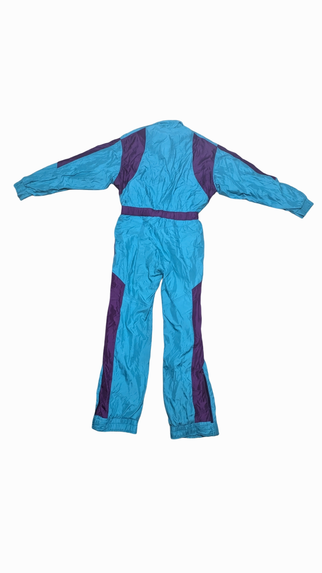 90s Völkl Winter Skianzug Blau/Lila L