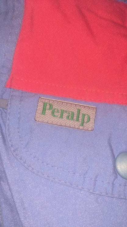 90s Peralp Winter Ski Suit Nylon Blue/Green M