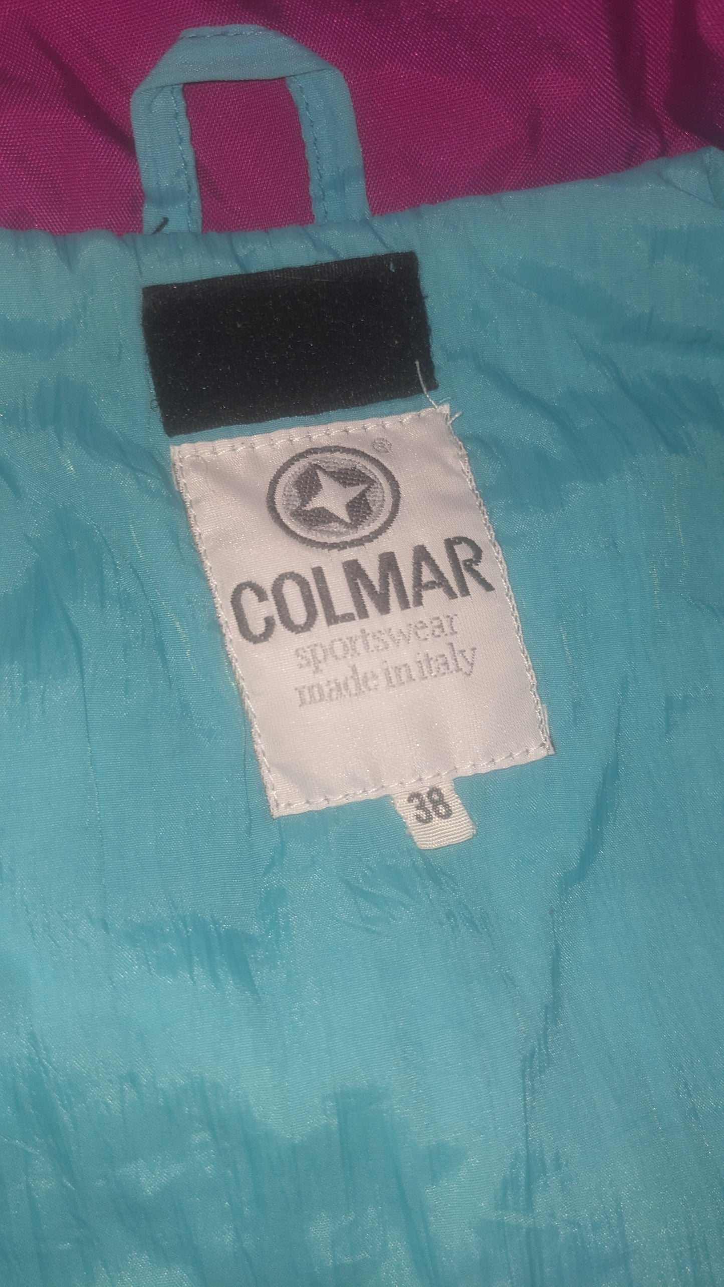 90s Colmar Winter Skianzug Nylon Lila/Blau S