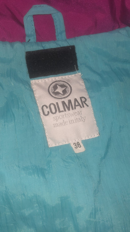 90s Colmar Winter Skianzug Nylon Lila/Blau S