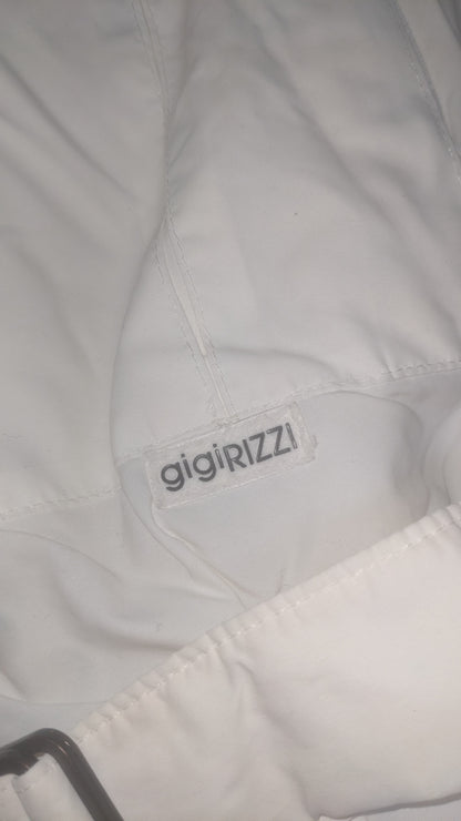 90s Gigirizzi Winter Skianzug Nylon Weiß L