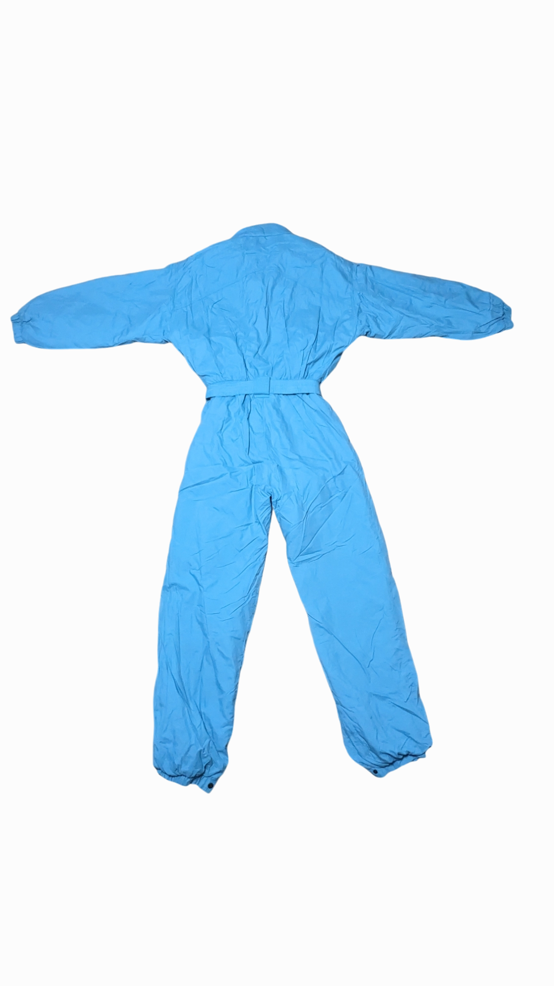 90s Brugi Winter Skianzug Nylon Hellblau/Türkis M