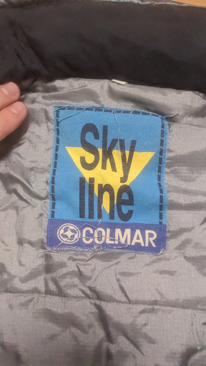 90s Colmar Winter Skianzug Nylon Marineblau/Hellblau L