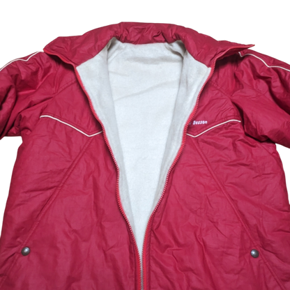 y2k Anzi Besson Winter Ski Jacket Cotton Red/White S