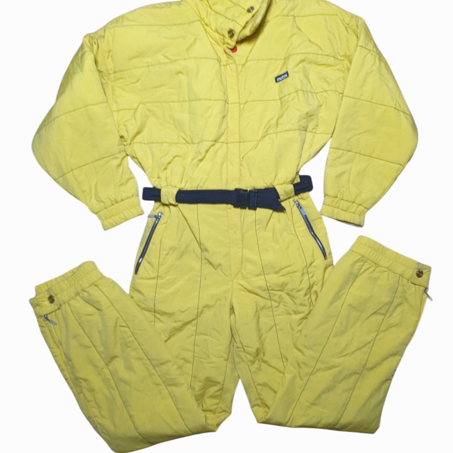 90s Mistral Winter Ski Suit Yellow/Black L