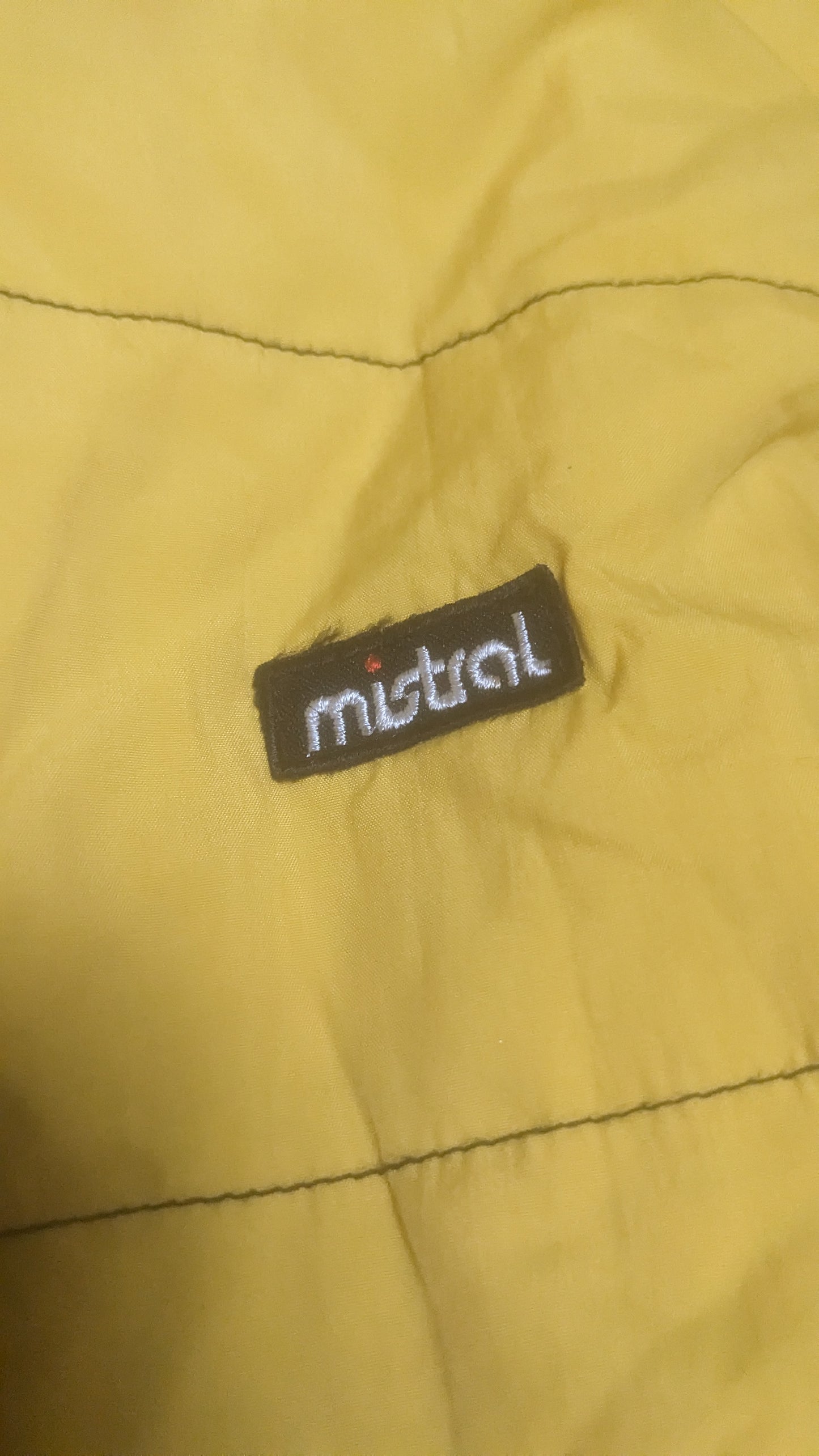 90s Mistral Winter Ski Suit Yellow/Black L