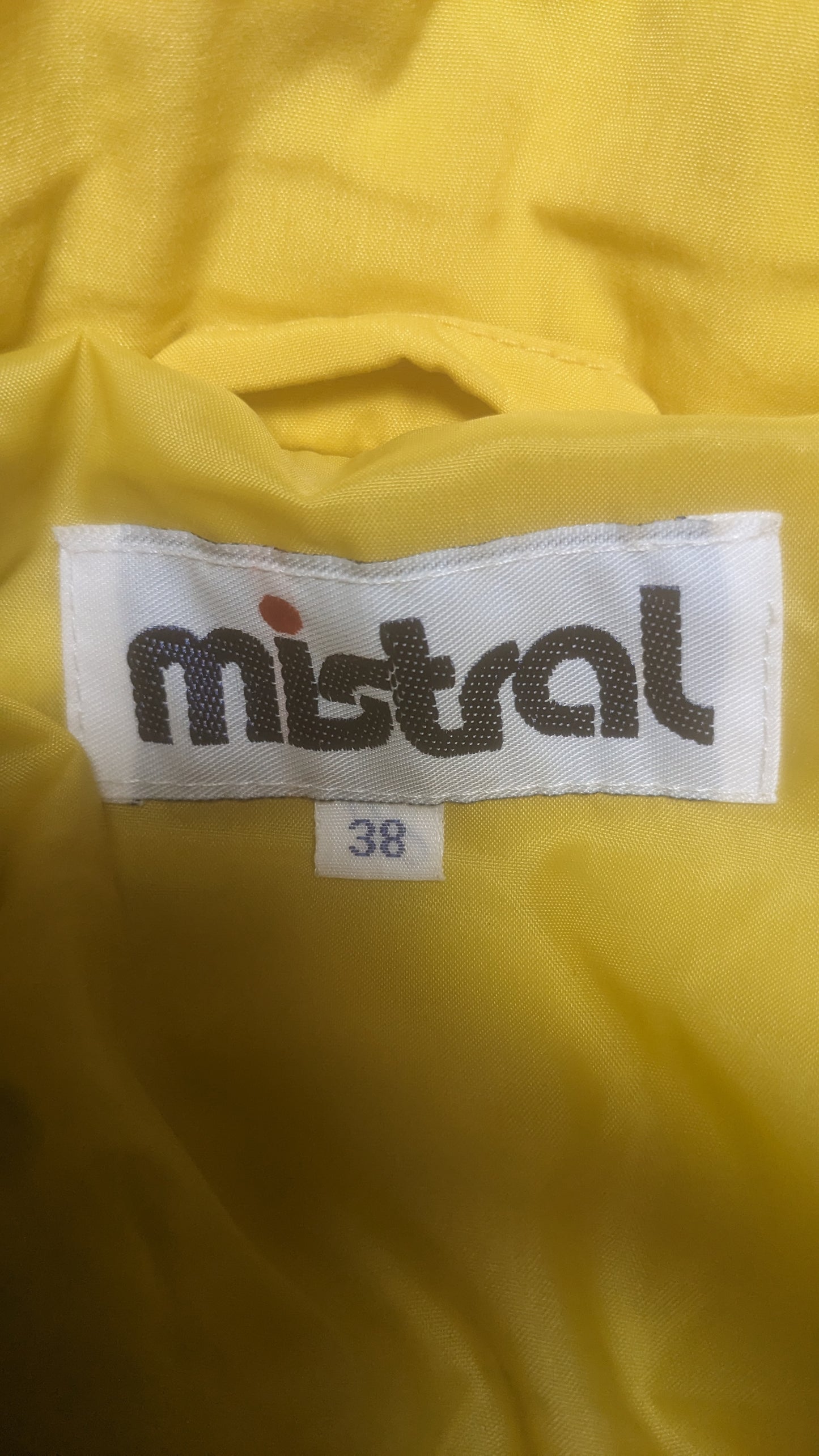 90s Mistral Winter Ski Suit Yellow/Black L