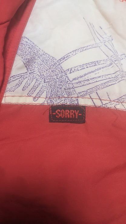 90s Sorry Winter Ski Suit Nylon Red/White M