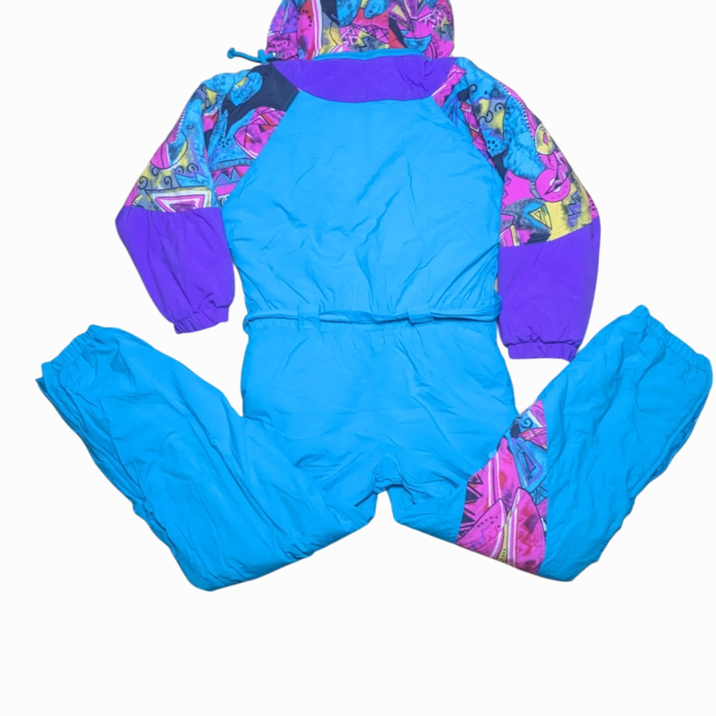 90s Especially Nicole Winter Ski Suit Nylon Turquoise/Pink S