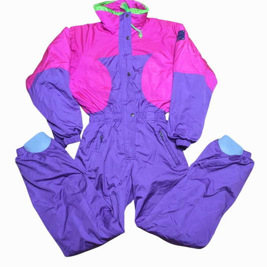 90s Dubin Winter Skianzug Lila/Pink S