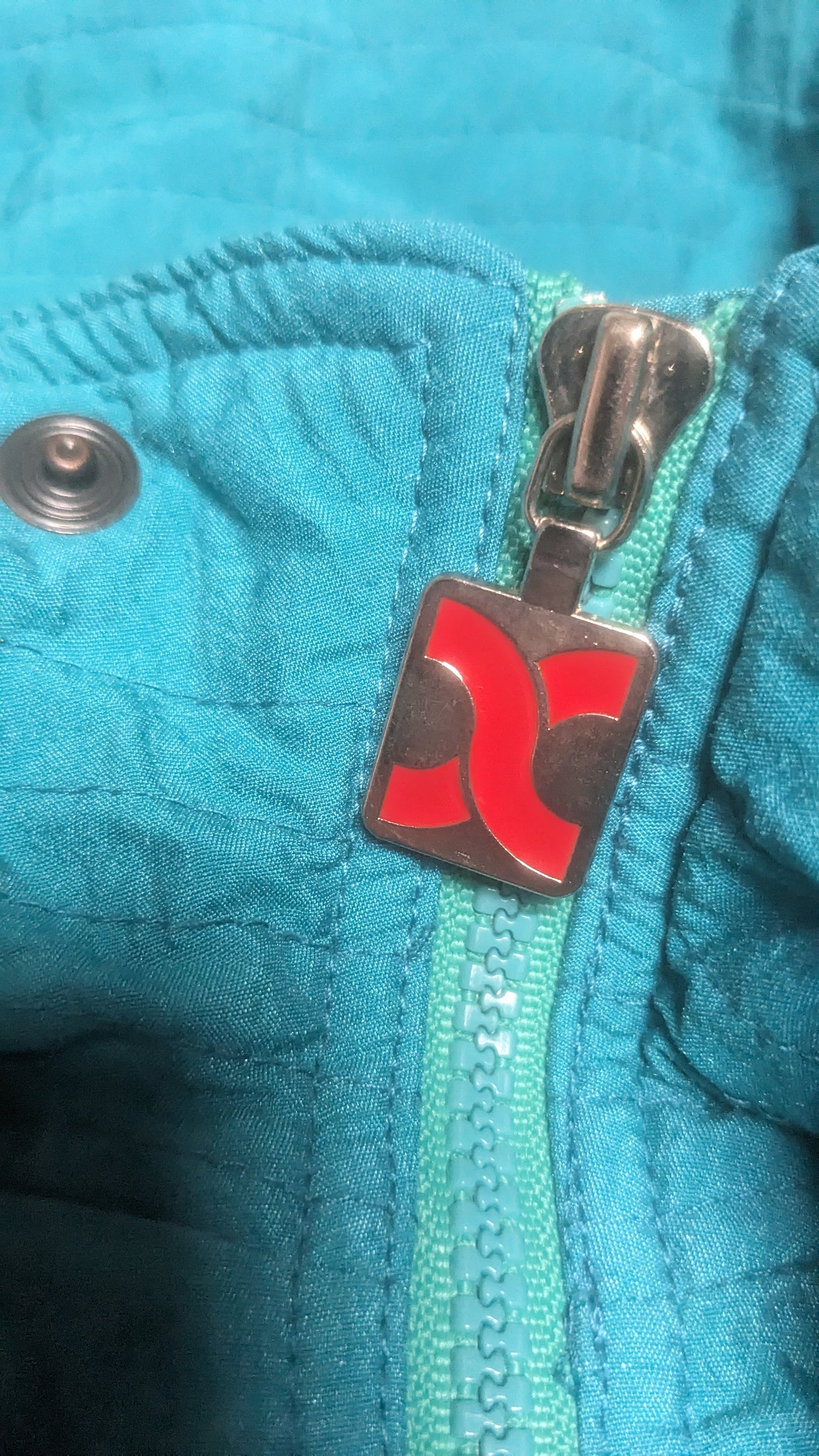 90s Red X Winter Skianzug Nylon Blau XL