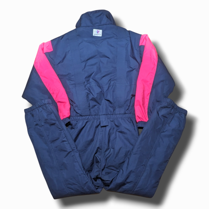 80s Dynamic Vision Winter Skianzug Schwarz/Pink M