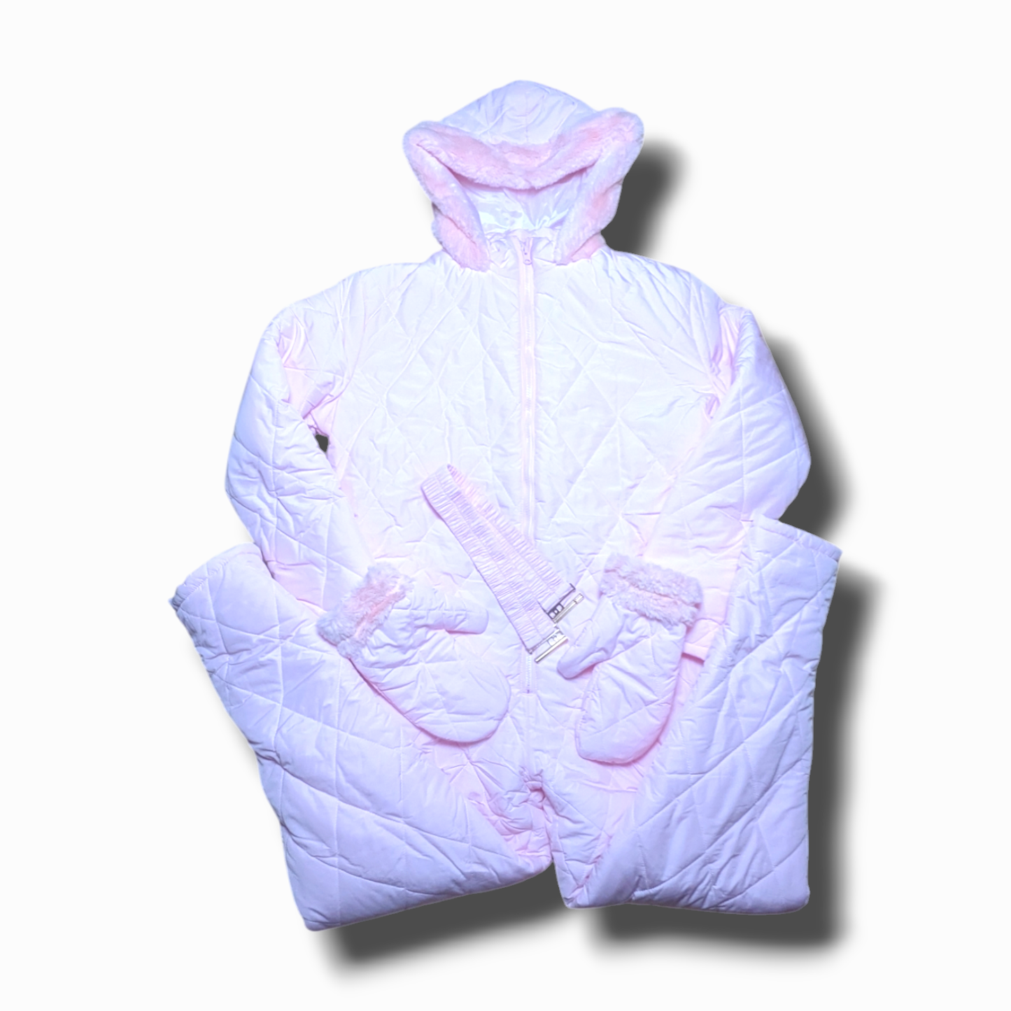 y2k Winter Skianzug Rose/Pink Damen M